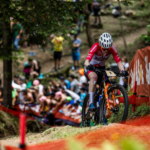 XCO racing in Val di Sole on the FOX 34 Step-Cast